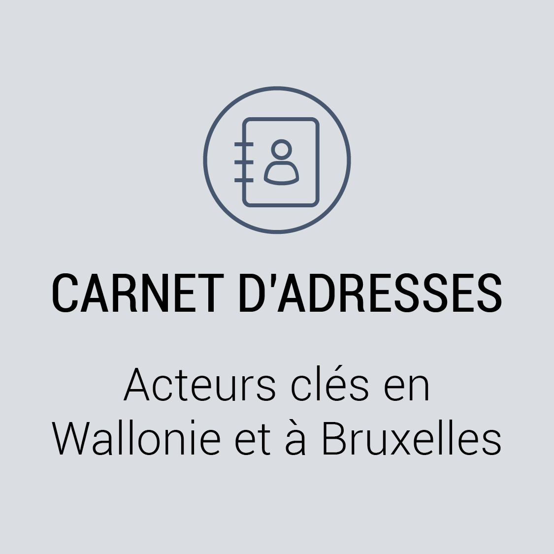 Carnet d'adresses